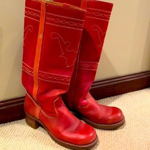 Frye leather boots vintage from 1970’s. Not worn since 70s!